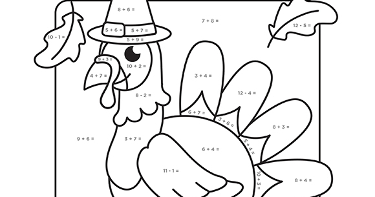 Printables - Turkey Math - Ages 4-8 | HP® Official Site