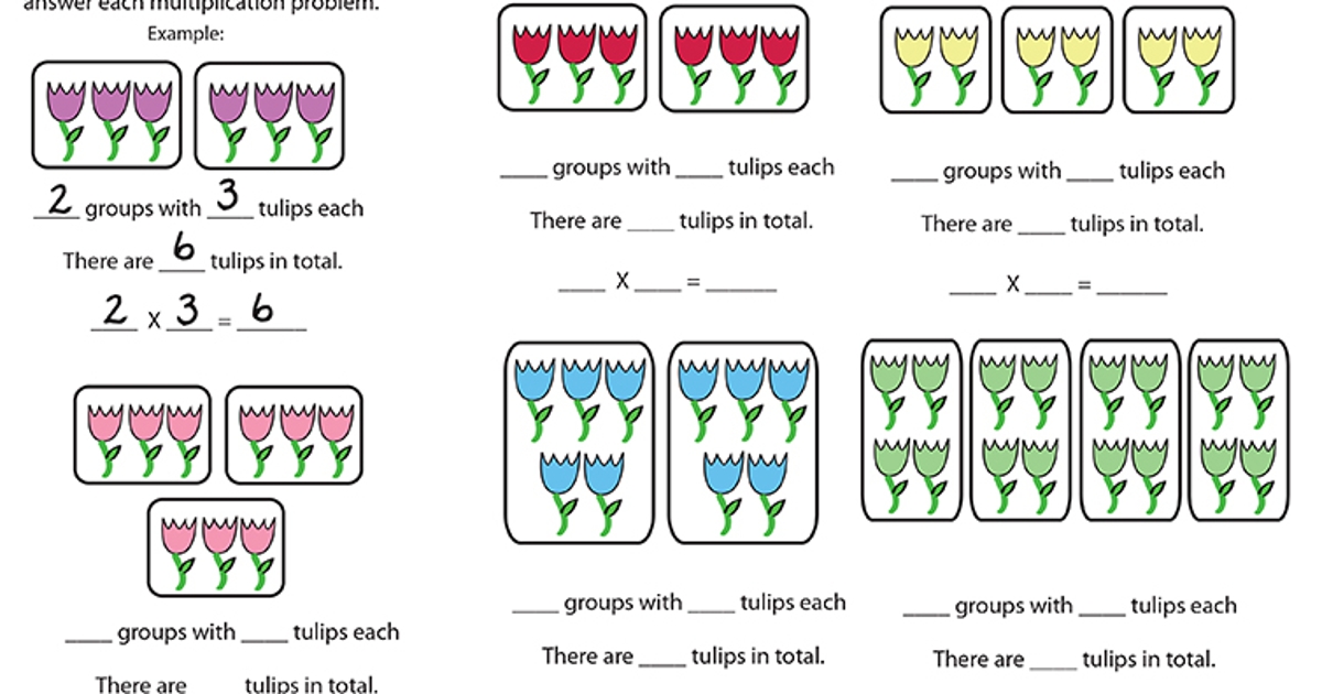 Multiplication Worksheets Groups Pictures