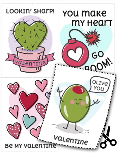 Printables - Valentine's Day Cards by Megan Roy