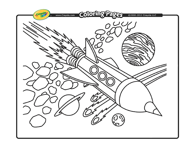 Printables - Rocket in Space | HP® Official Site