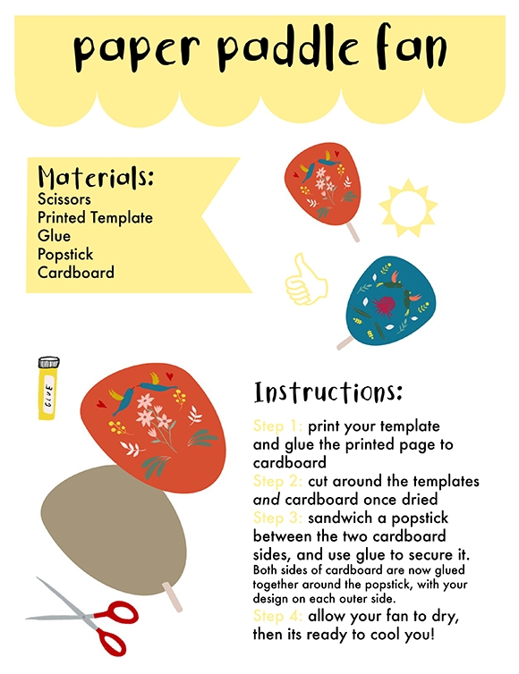 Printables Paper Paddle Fan HP® Official Site