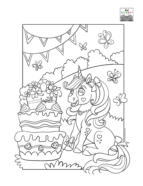 Printables - Unicorn Birthday Pattern | HP® Singapore