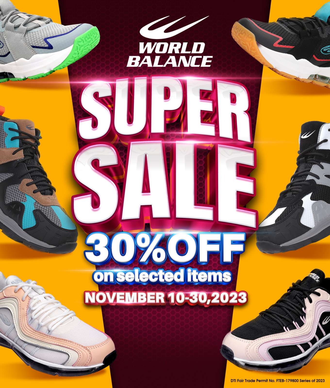 World balance shoes with on sale lights