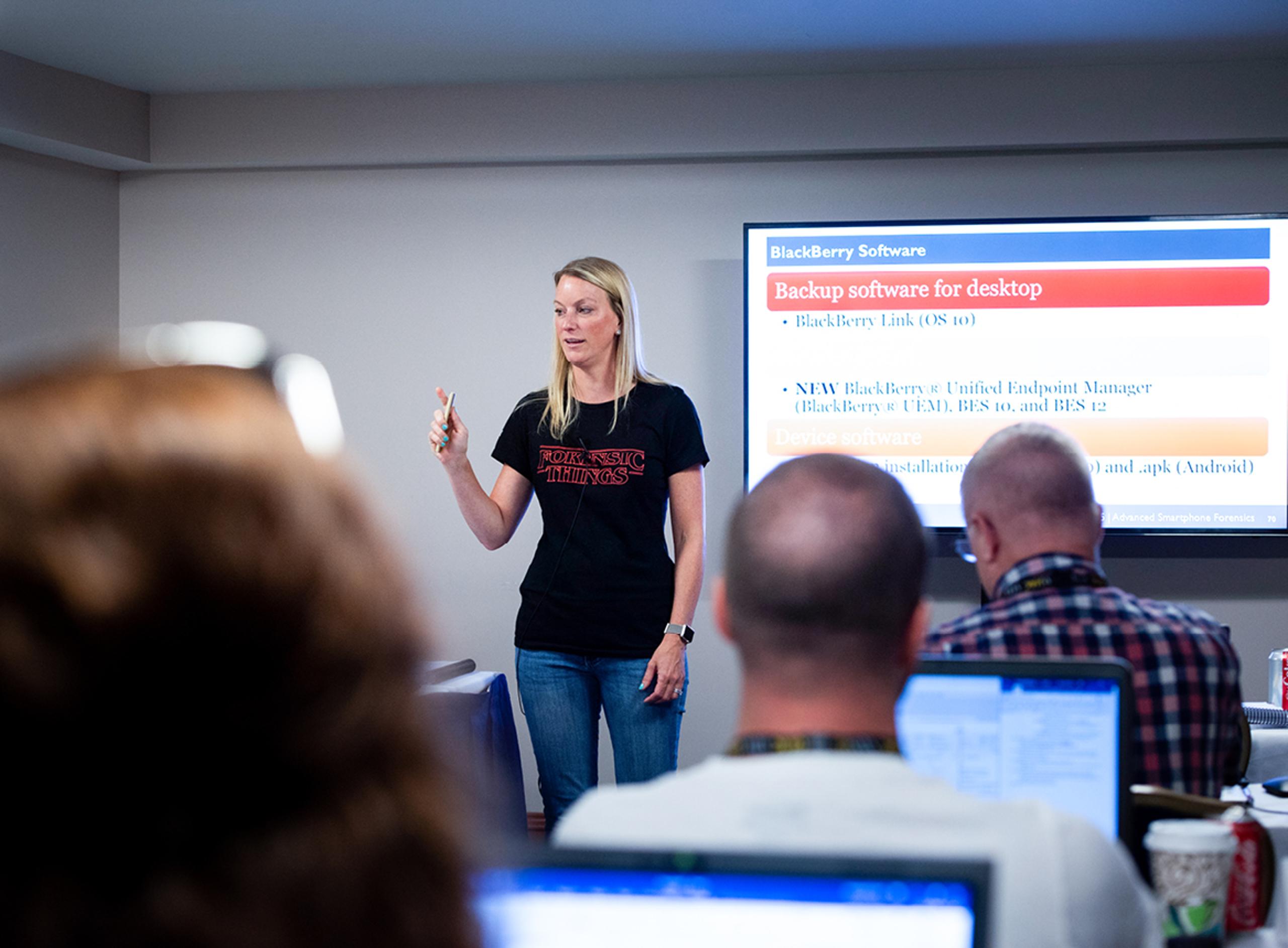 Heather Barnhart Teaching in Classroom