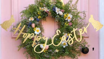 Easter door wreath
