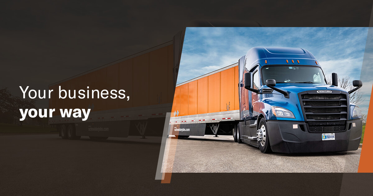 Owner-operator truck driver lease opportunities | Schneider