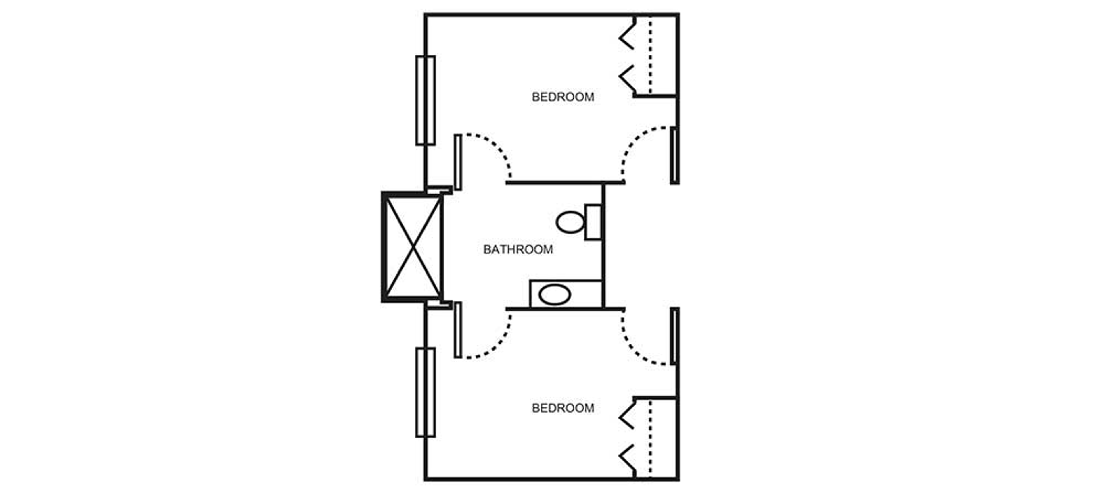 Floorplan - Lake View Terrace - Shared studio Memory Care 