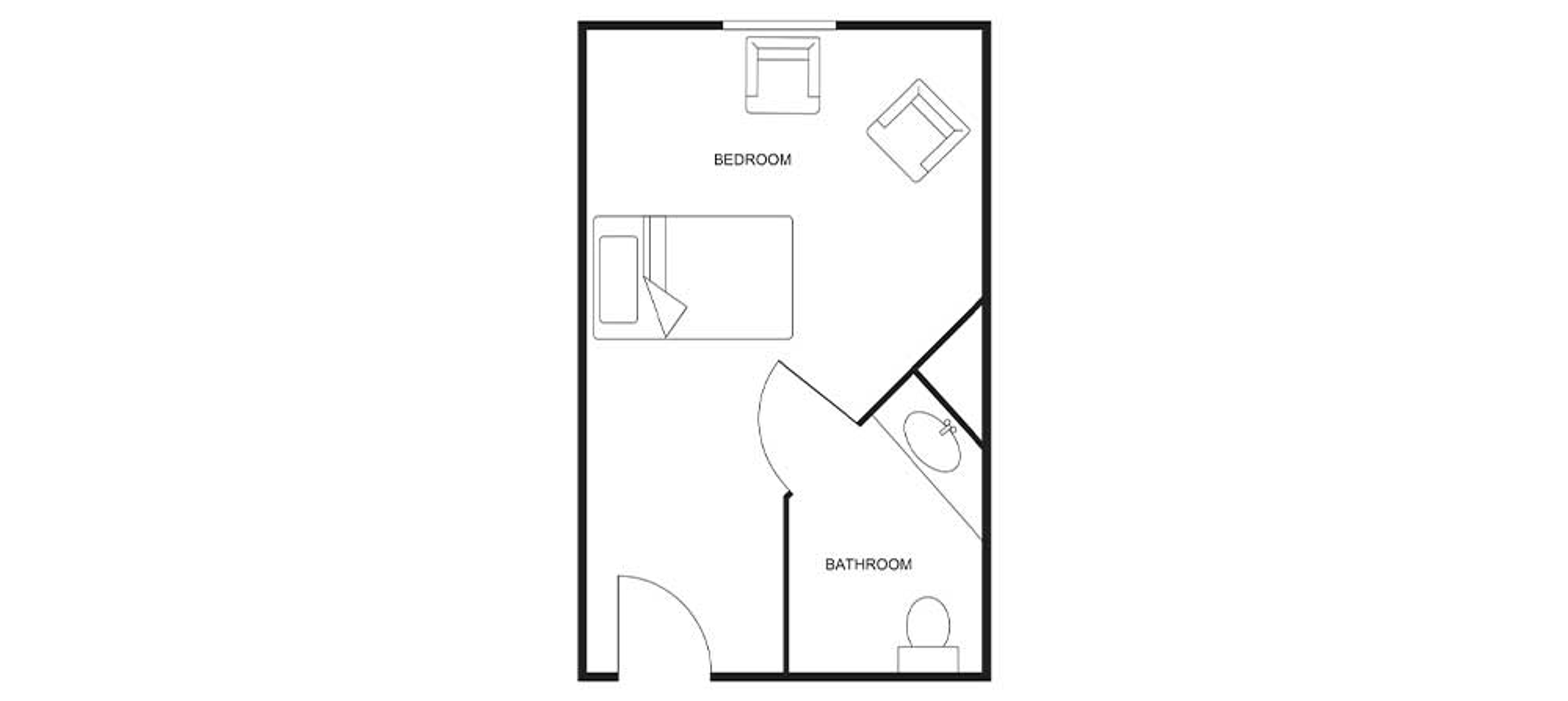 Floorplan - Homeplace at Oak Harbor - Studio Memory Care 