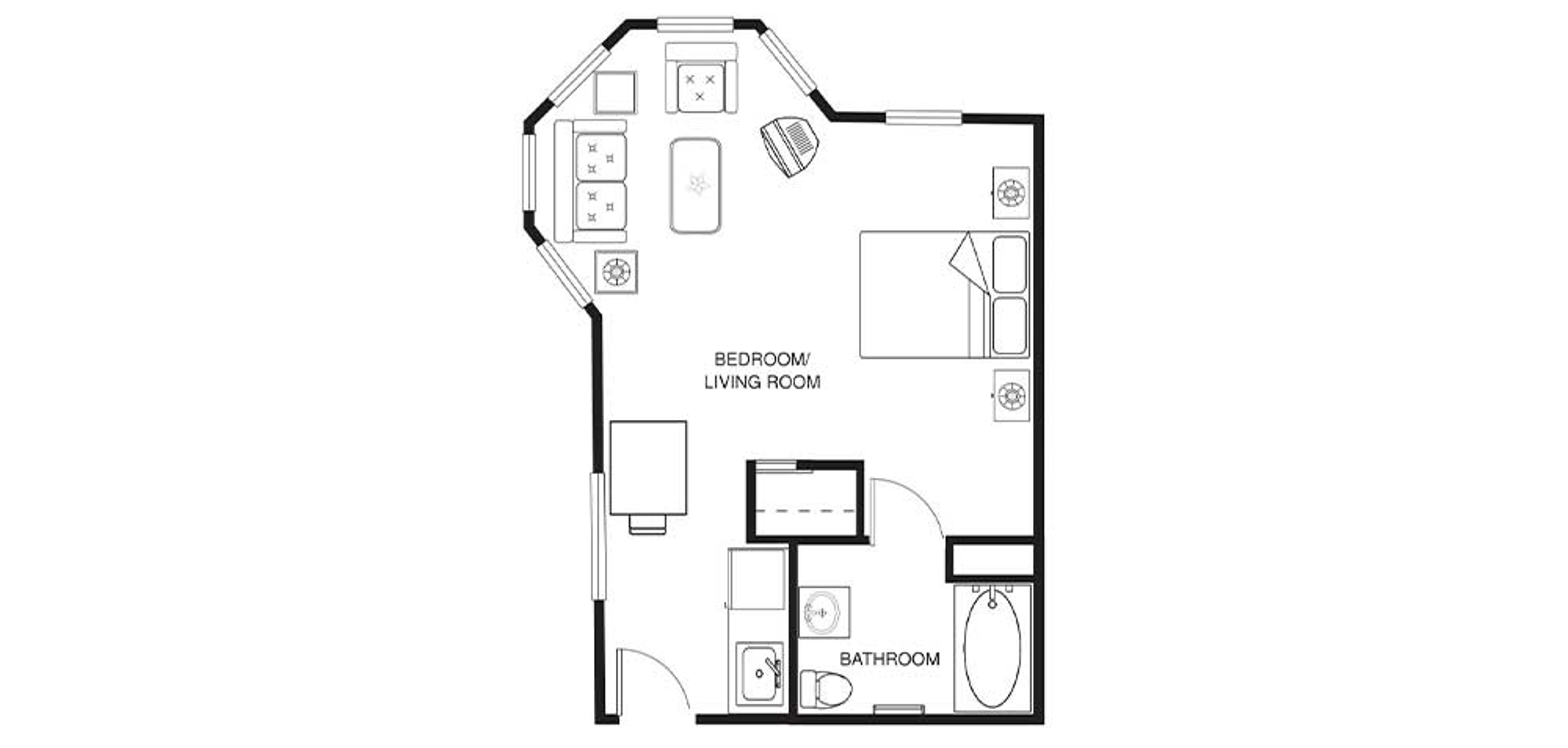 Floorplans - Cedar Village - A3 Studio Assisted Living