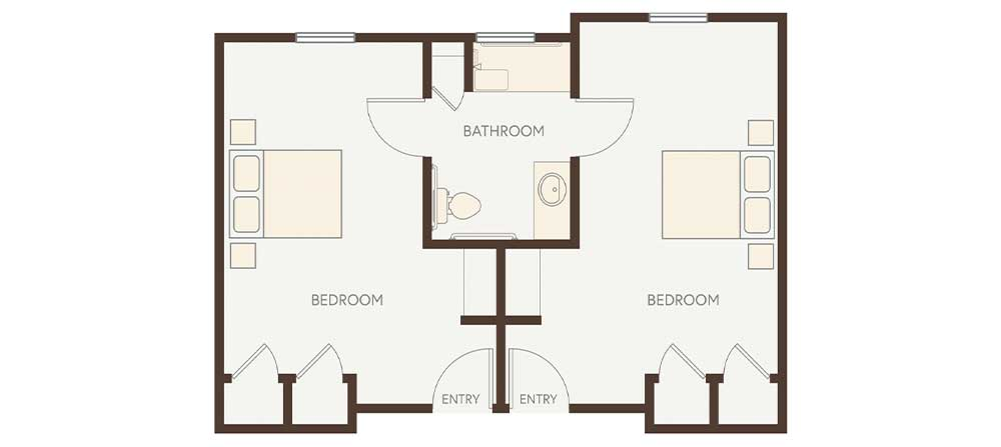 Floorplan - Heartis San Antonio - 2B 1B 290 sqft