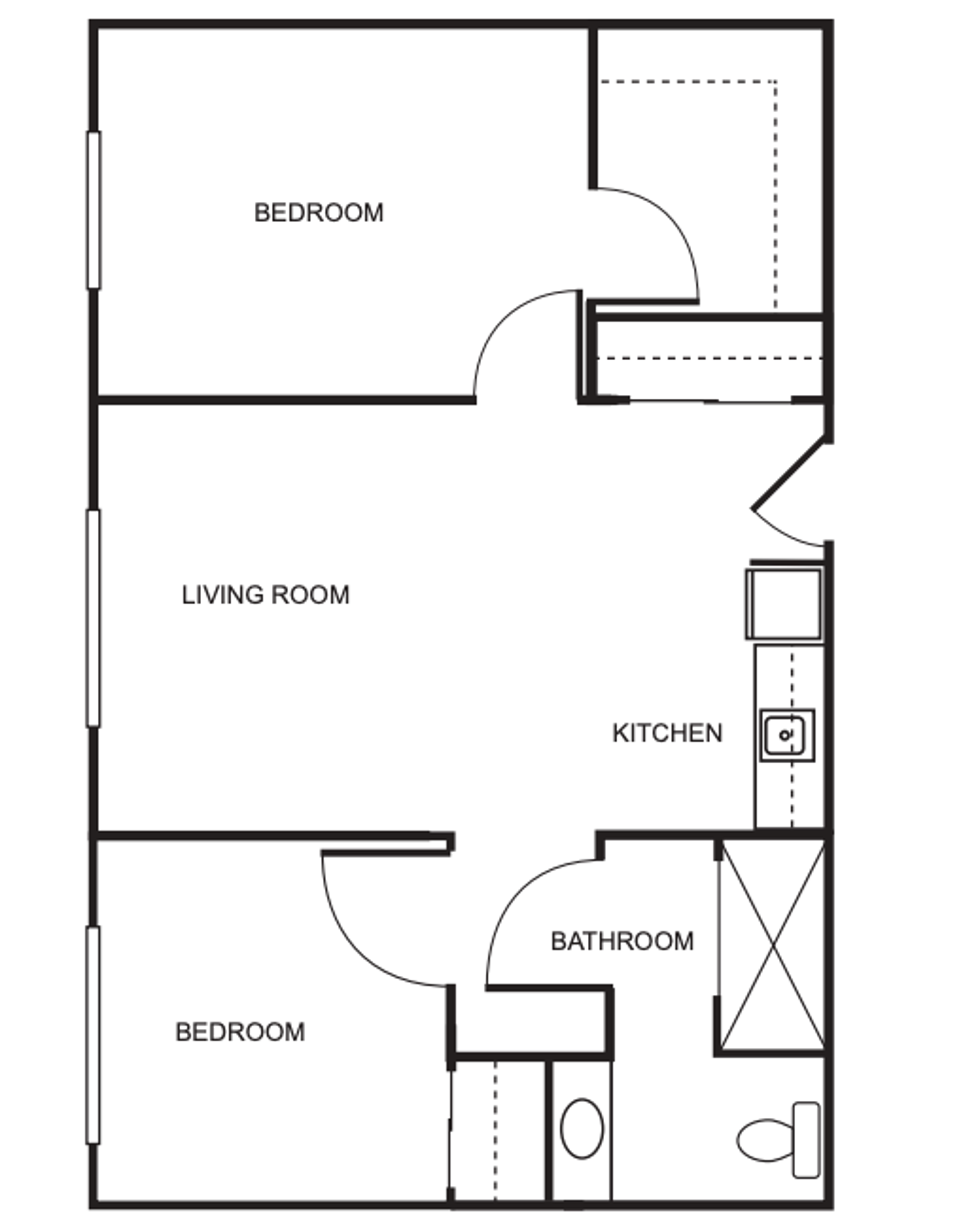 Floorplan - Auberge Missoula Valley - Two Bedroom