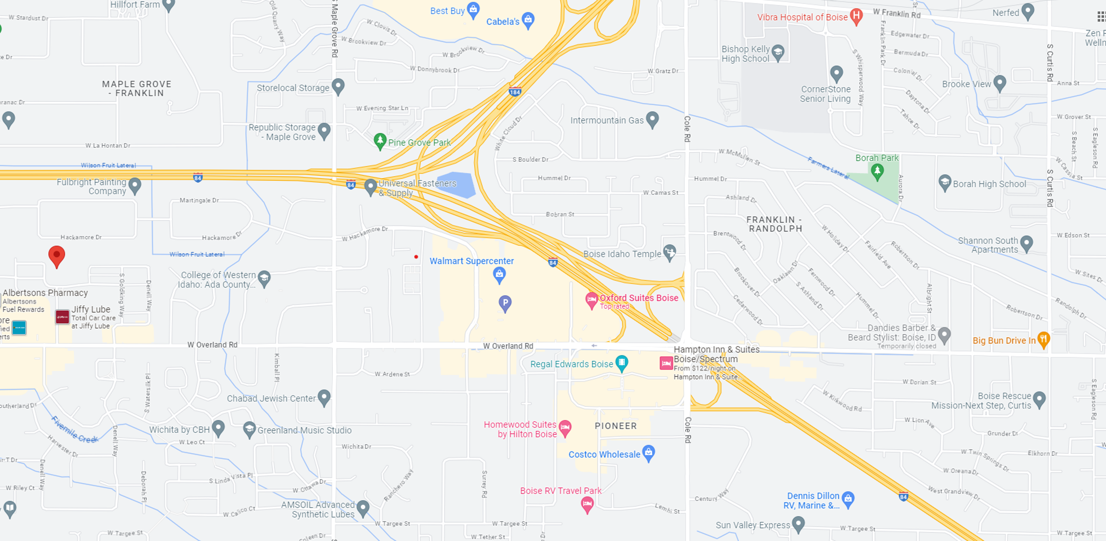 Overland Court Map