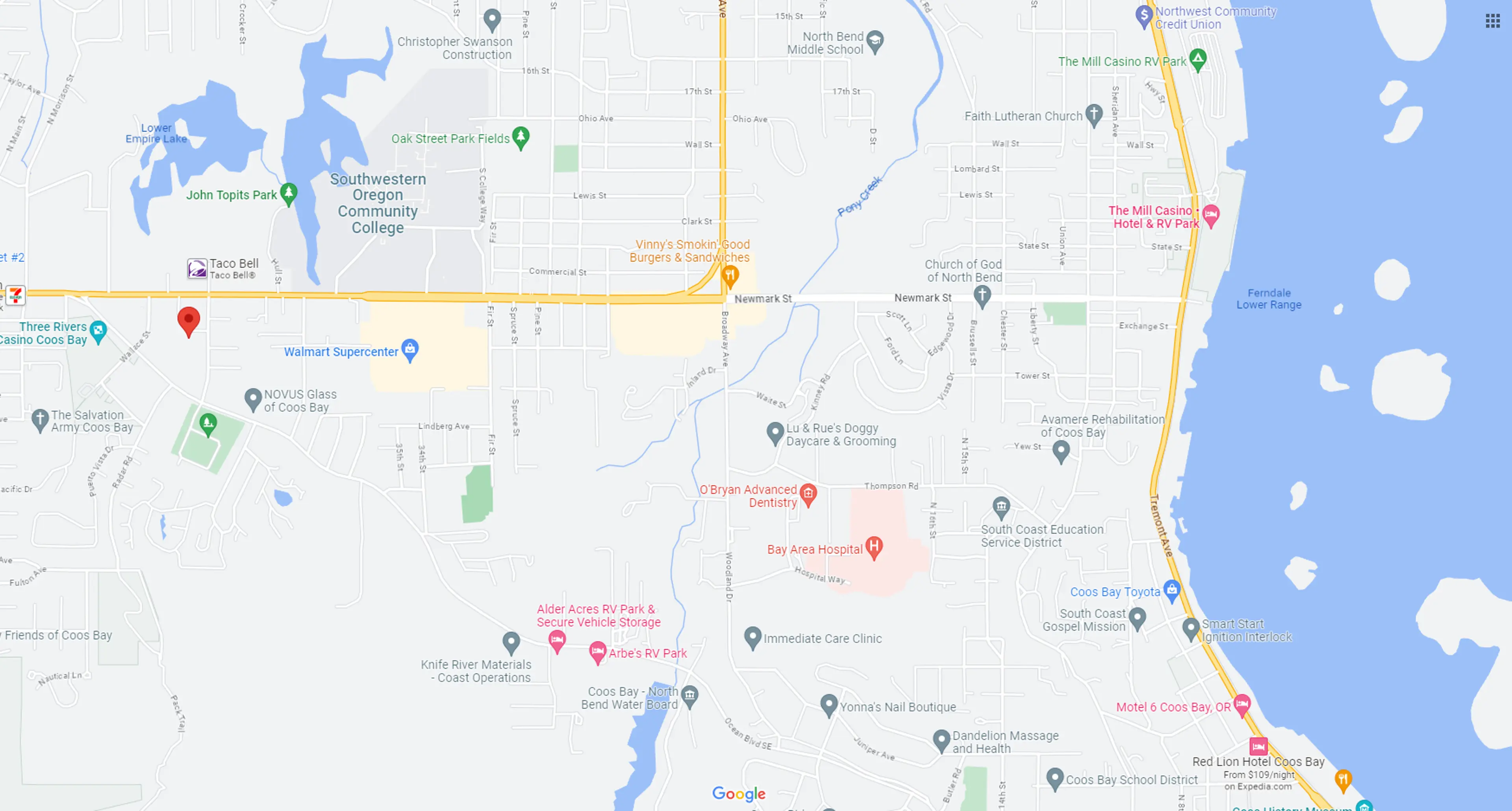 Bayside Terrace Map