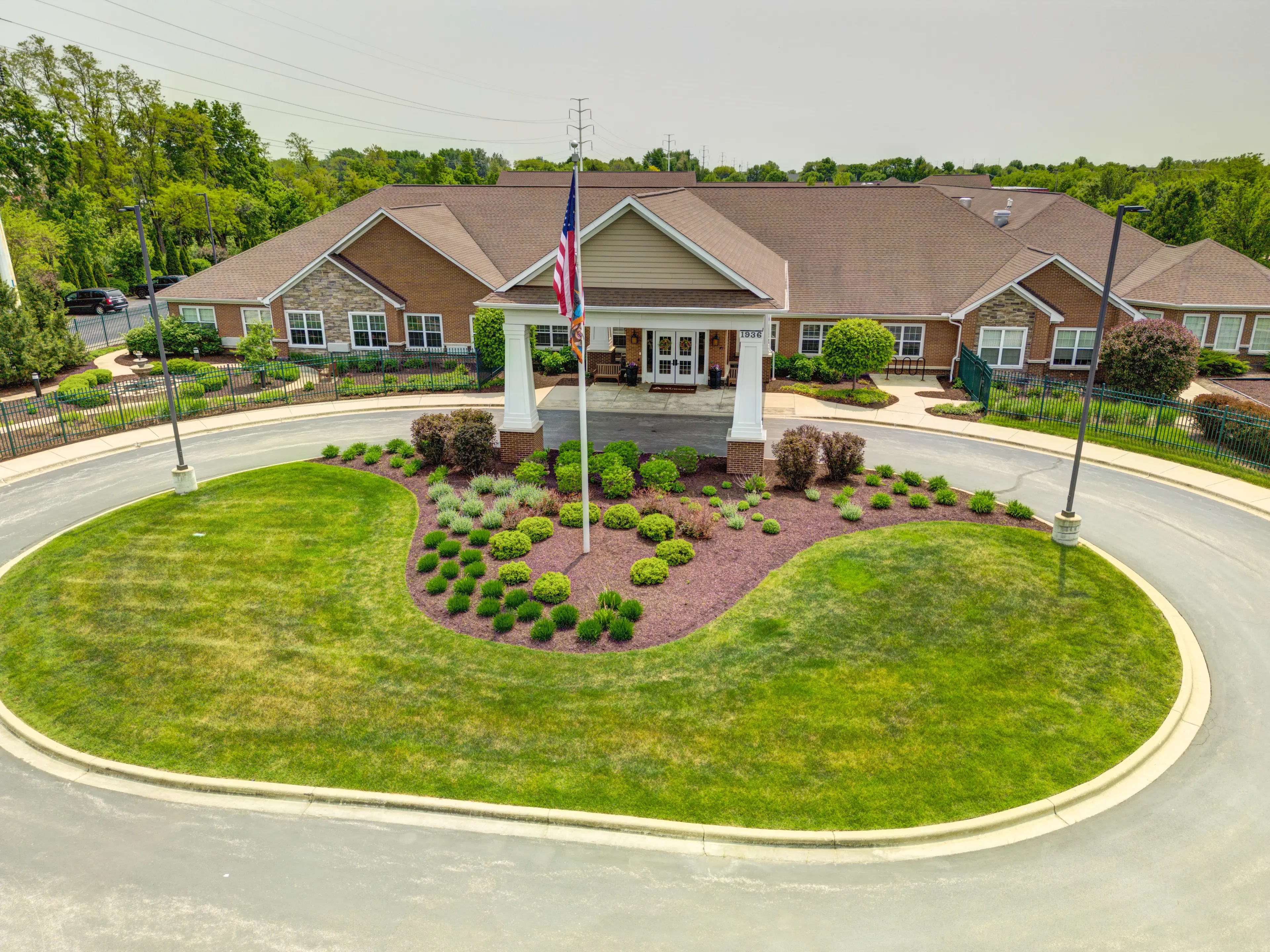 The Auberge at Naperville Entrance