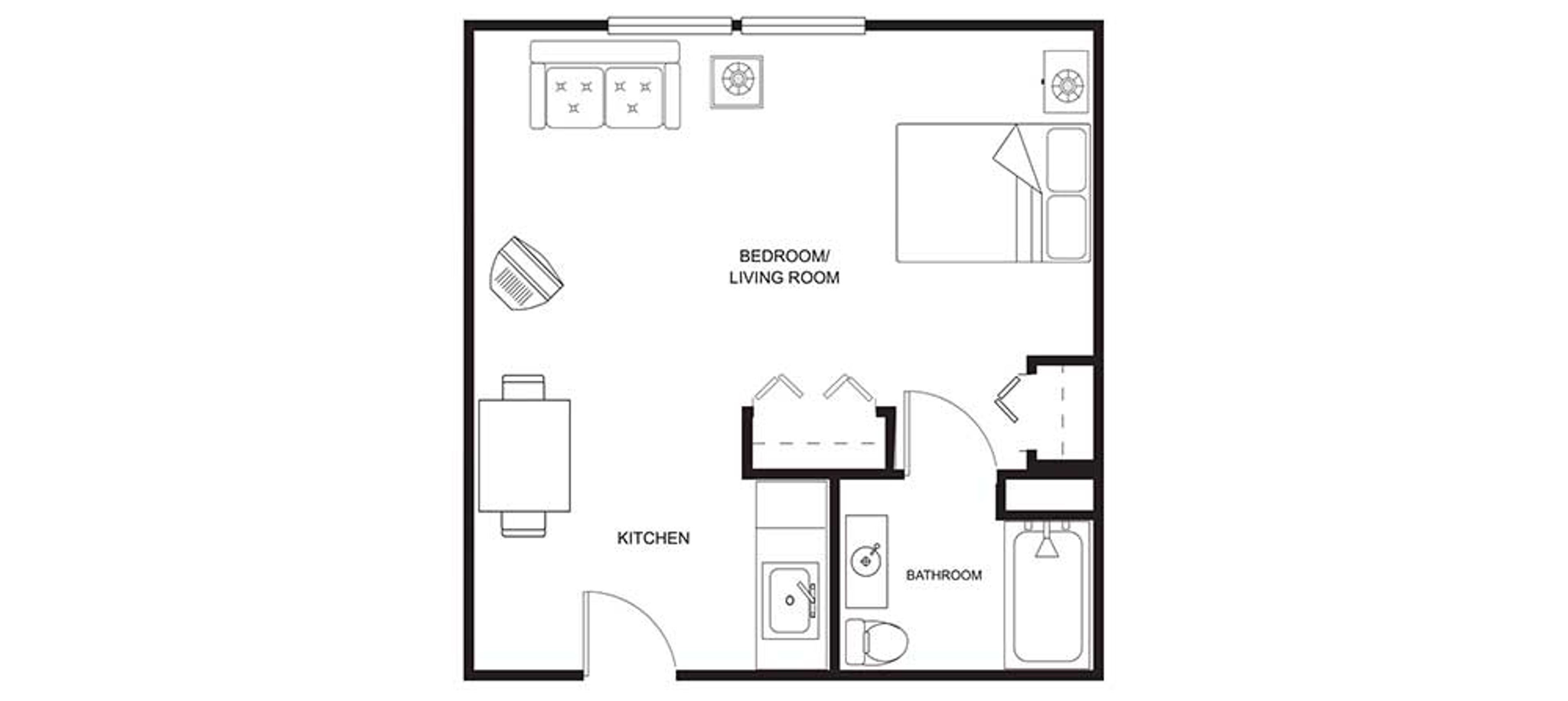 Floorplan - Bay Side Terrace - Studio S2