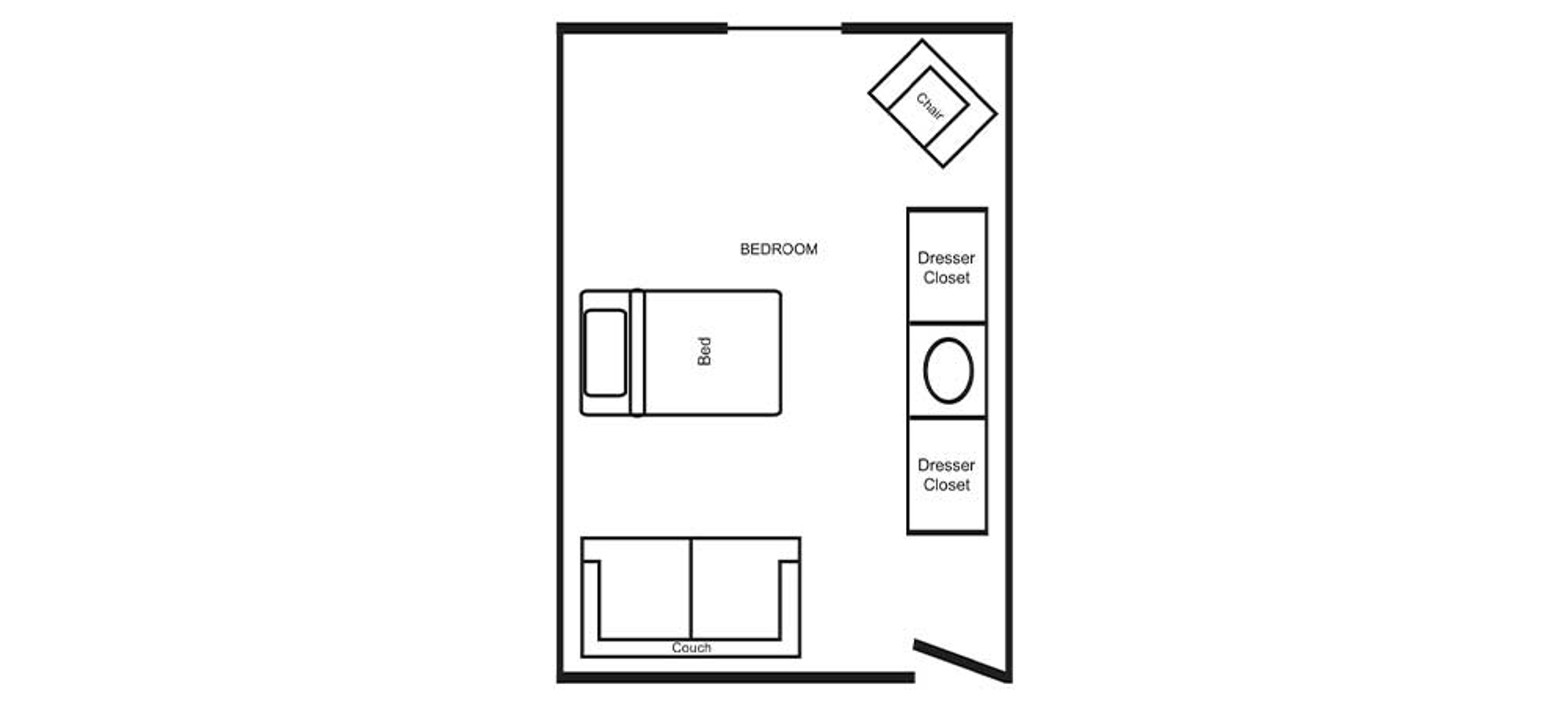 Floorplan - Homeplace at Burlington - Studio Memory Care 