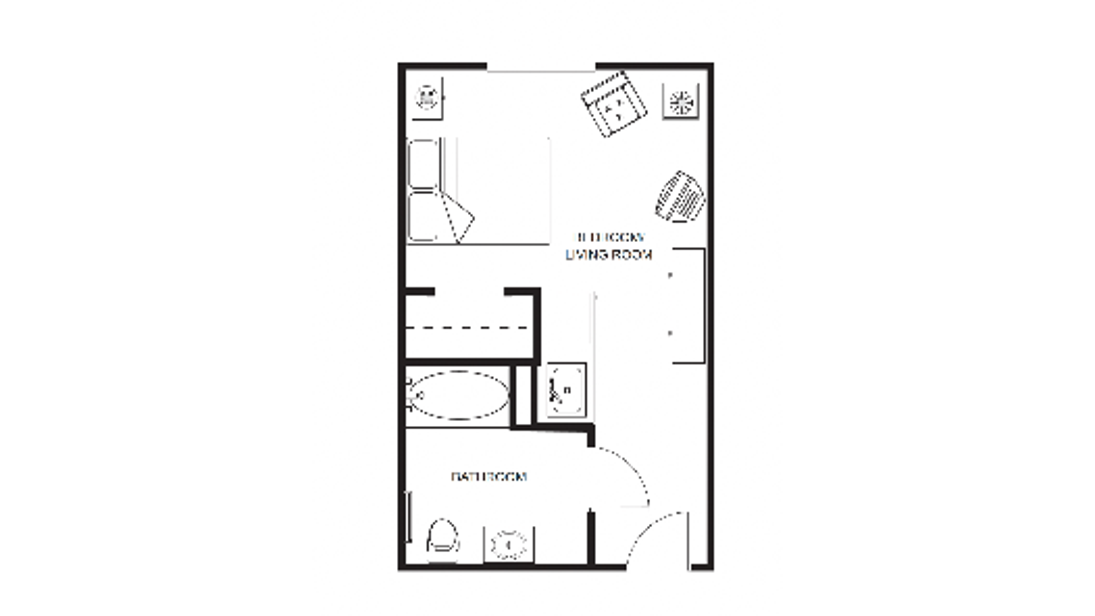 Floorplans - Cedar Village - Studio A1
