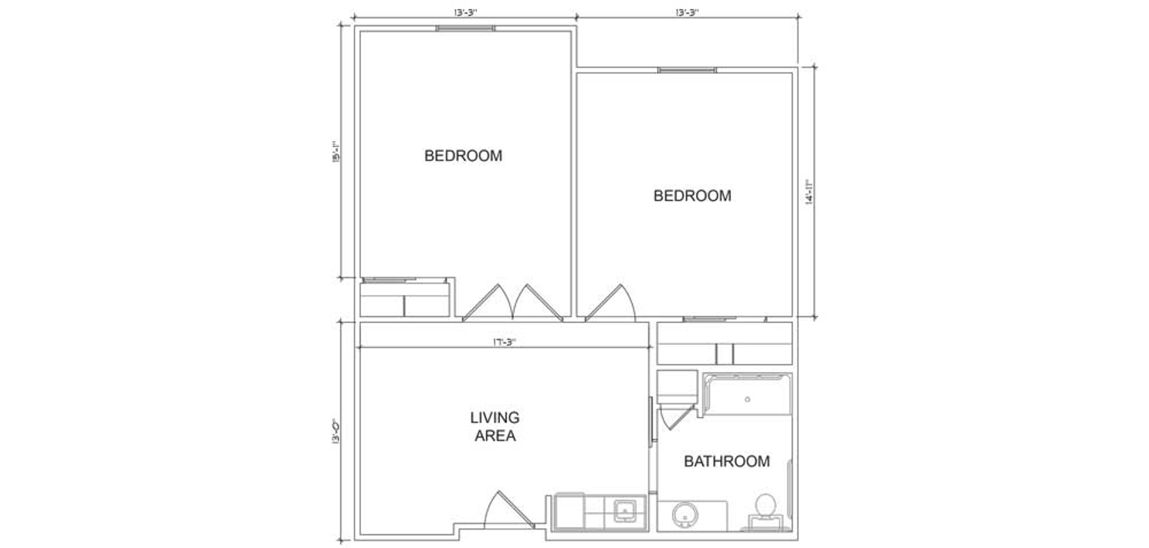 Floorplan - Azalea Trails - 2B 1B Assisted Living