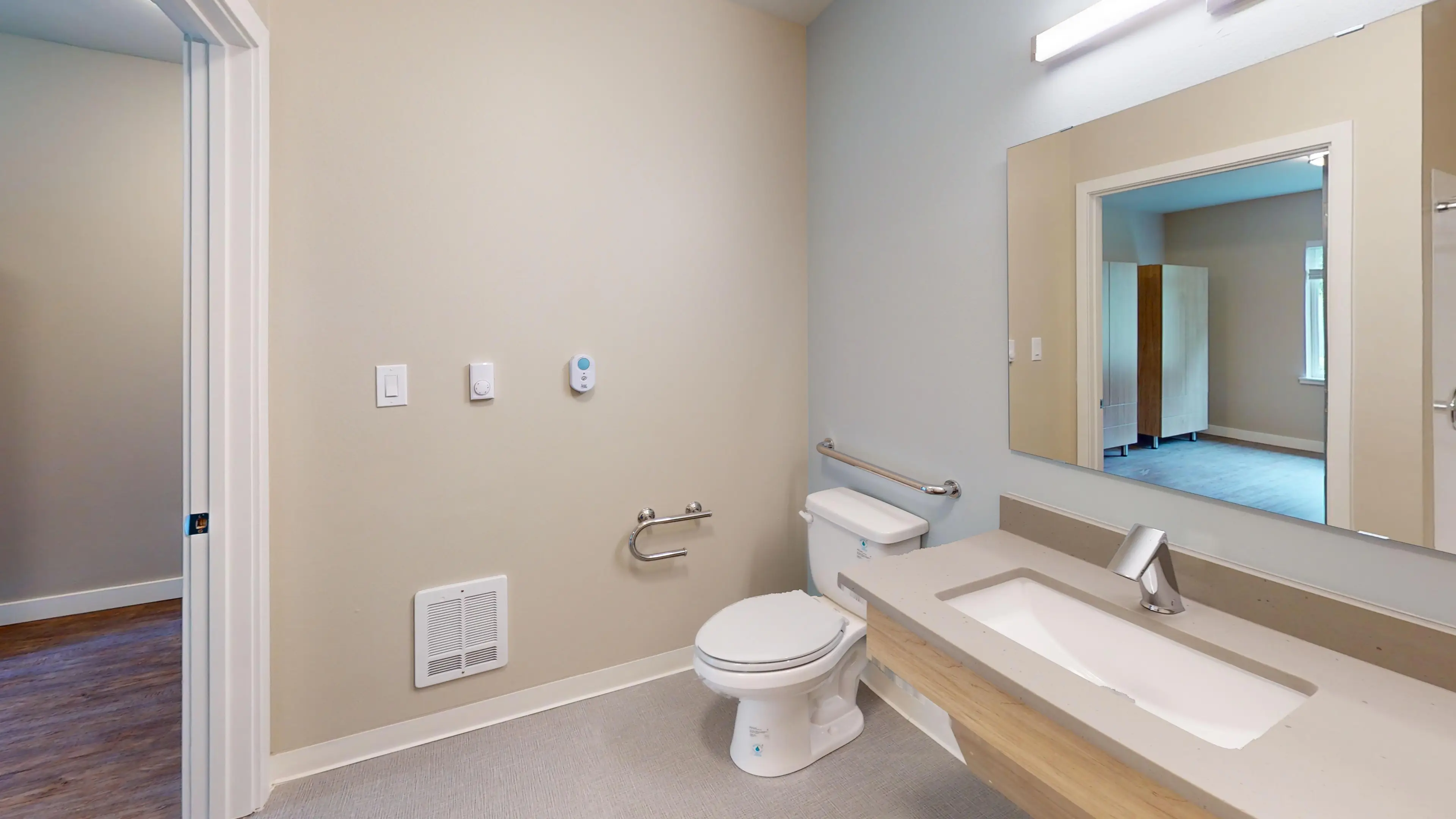 The Bellingham at Orchard Memory Care Companion Bathroom