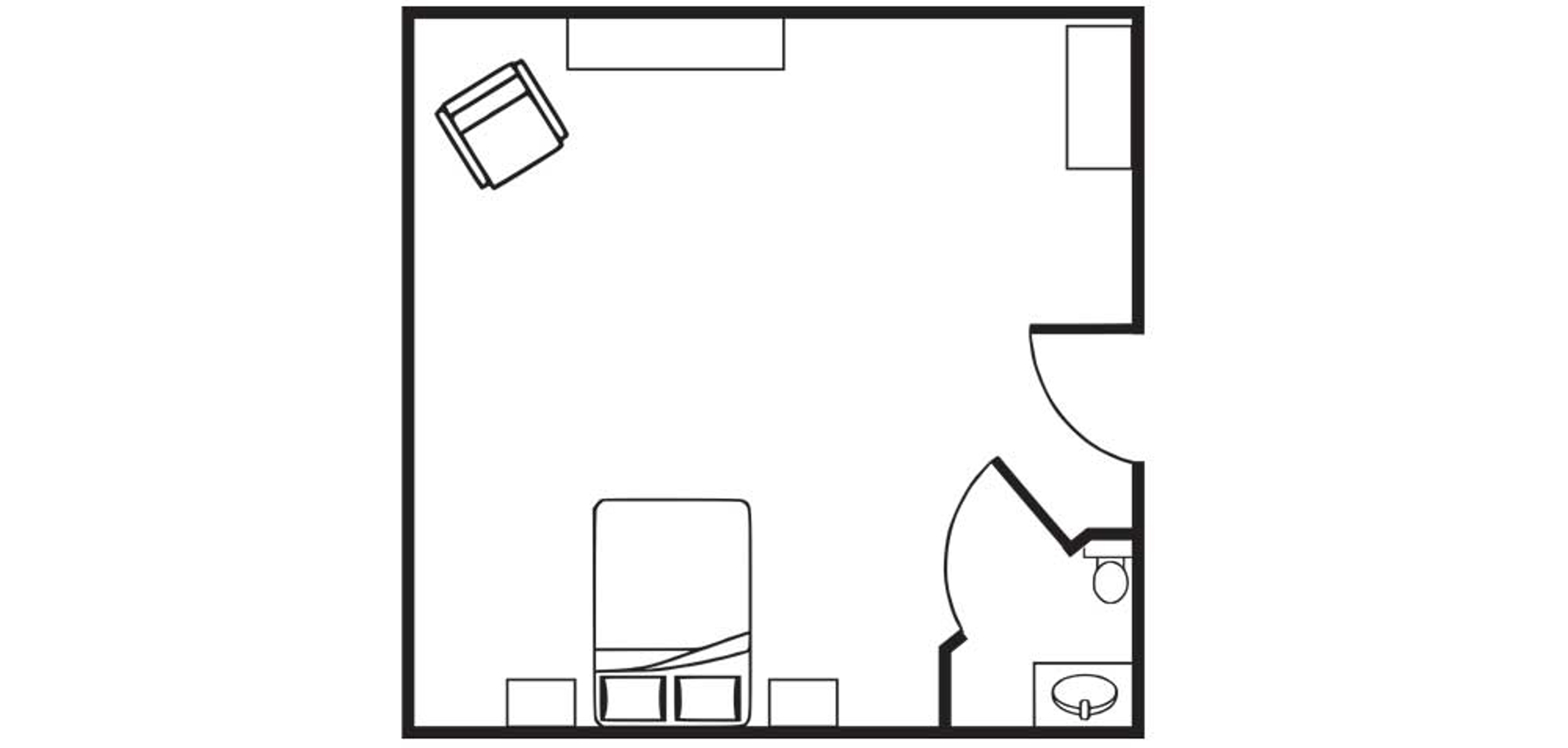 Floorplan - Crescent Landing at South Coast - Private suite Memory Care