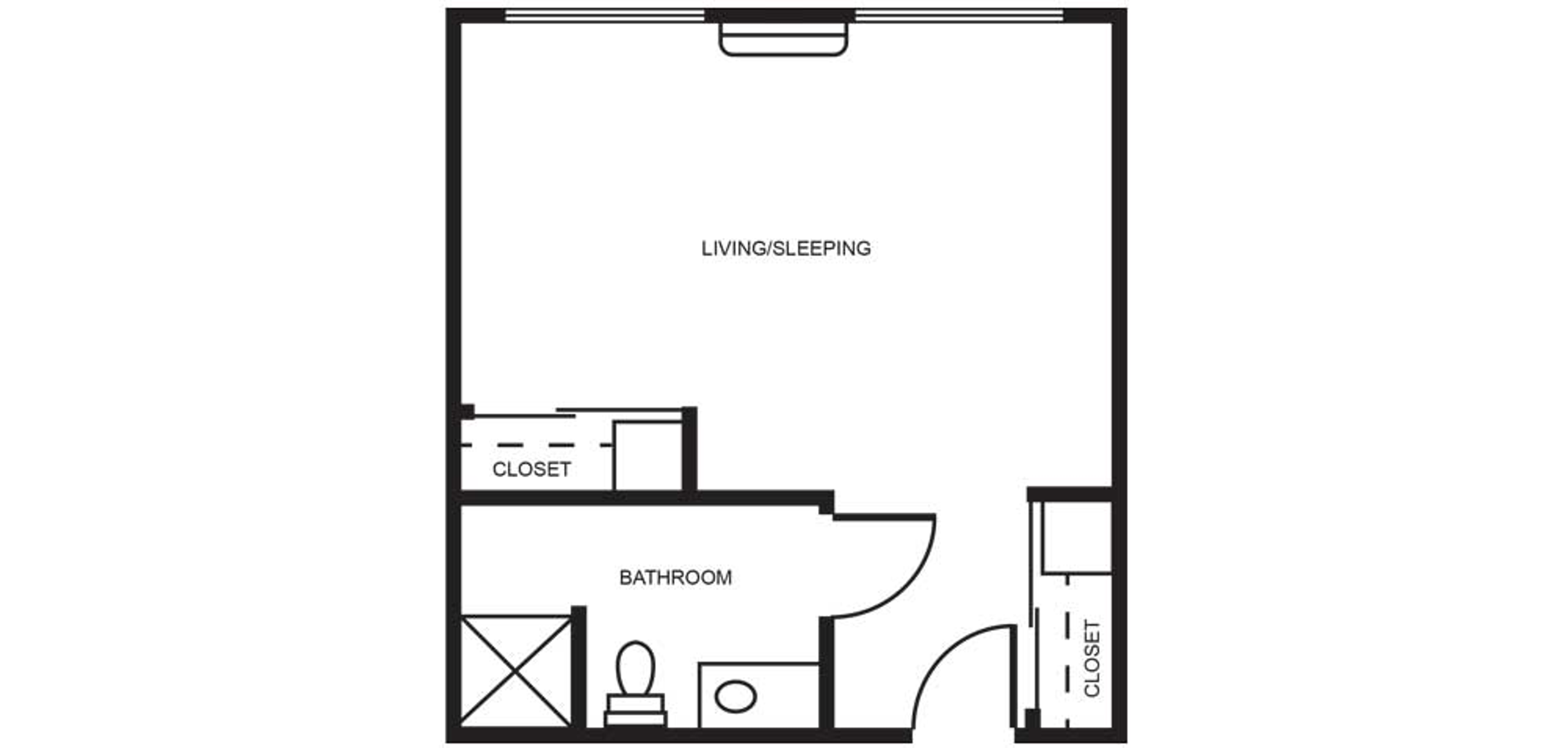 Floorplan - Glen Oaks - Shared suite Memory Care 