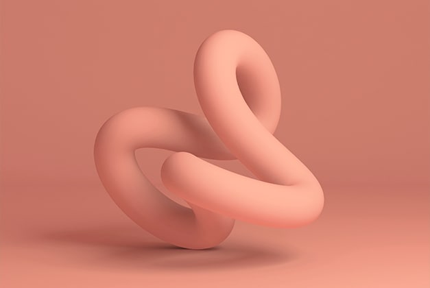 orange twisted tube