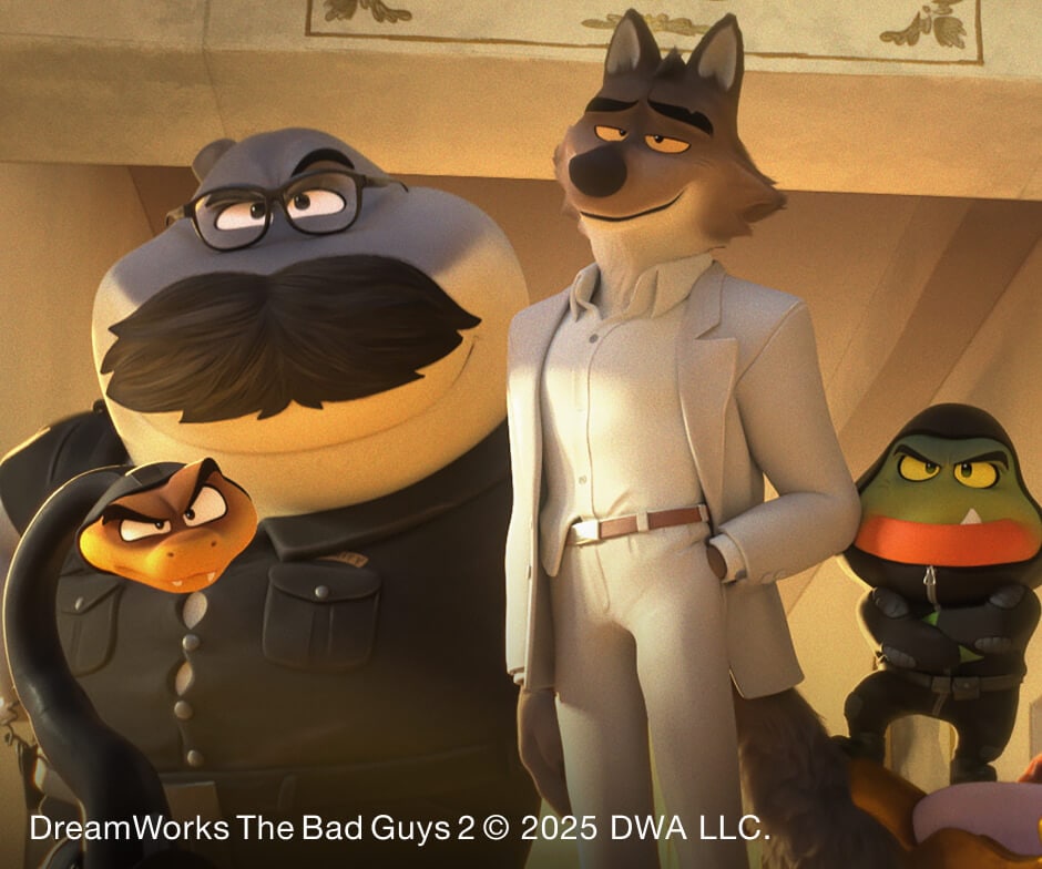DreamWorks의 The Bad Guys 2 캐릭터들
