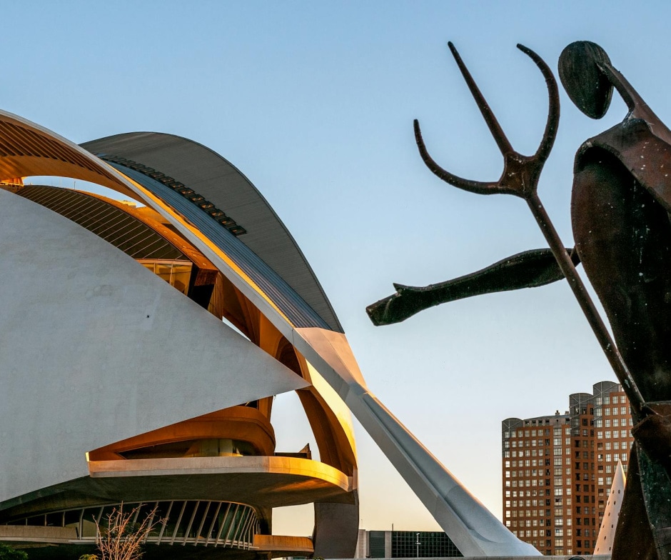 huge architecture buildings with sculptures