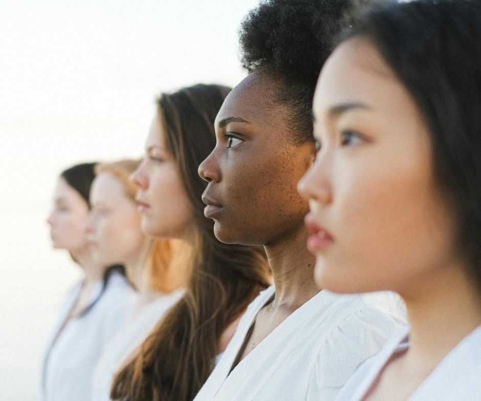 Women looking infront
