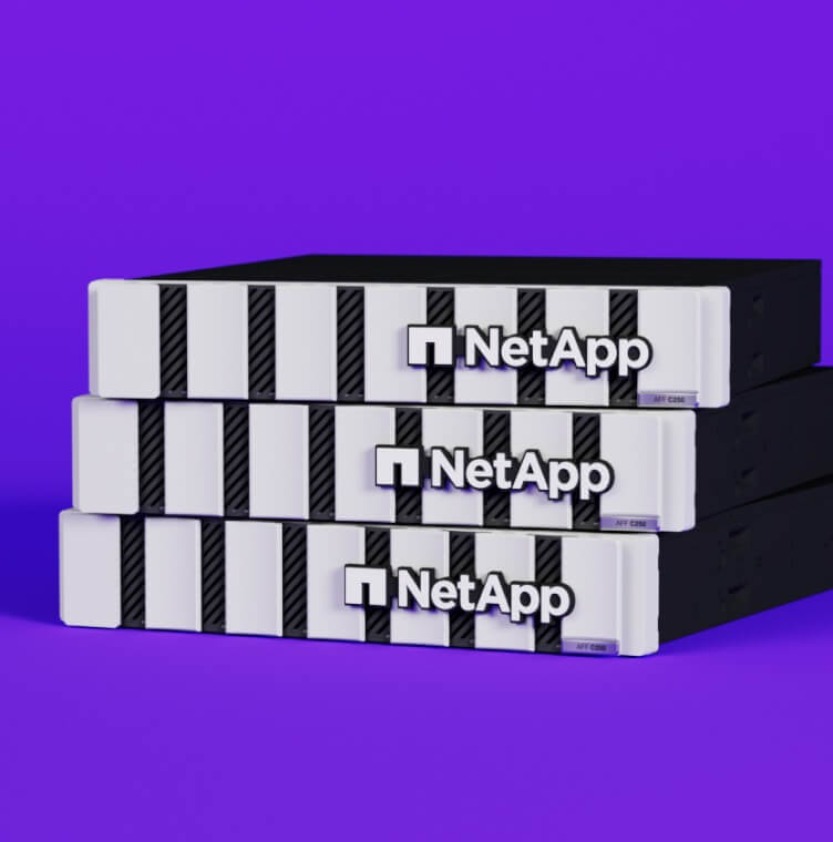 Dispositivos NetApp empilhados