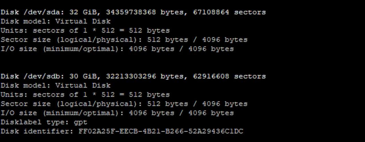 Check available disks
