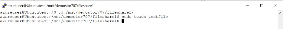 Create a test file