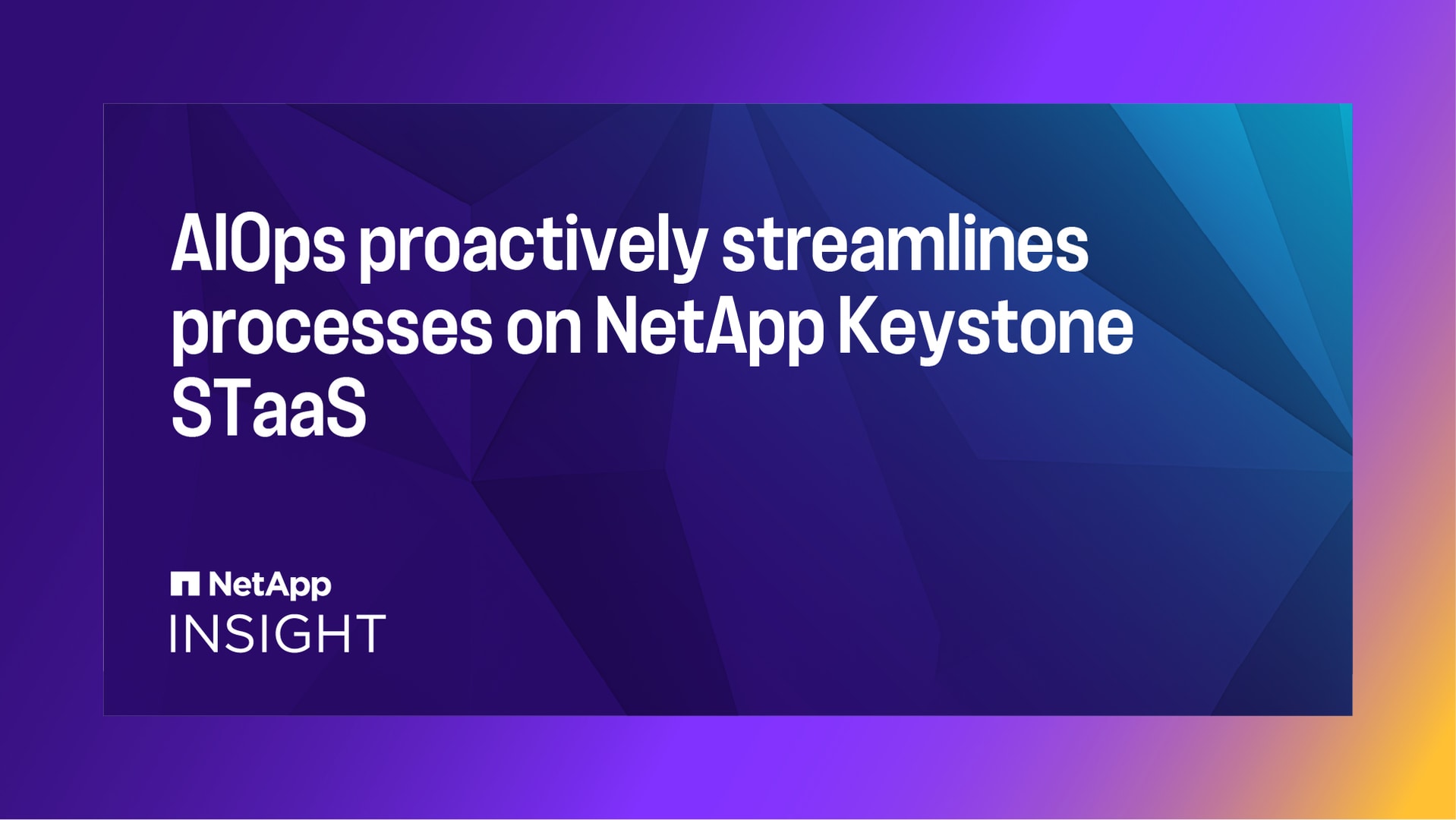 AIOps proactively streamlines processes on NetApp Keystone STaaS [1486 ...