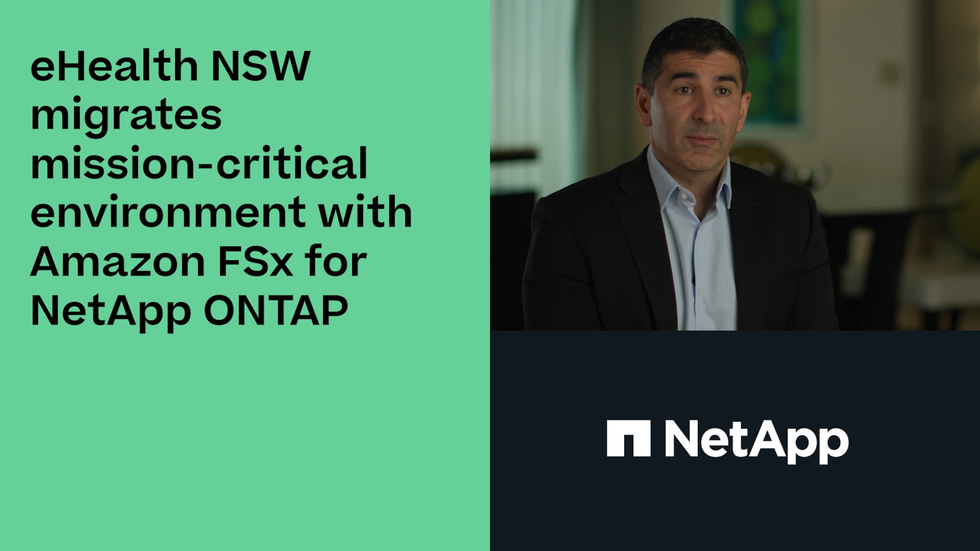 Health Netapp eHealth NSW efficiently migrates mission-critical operations to the ...