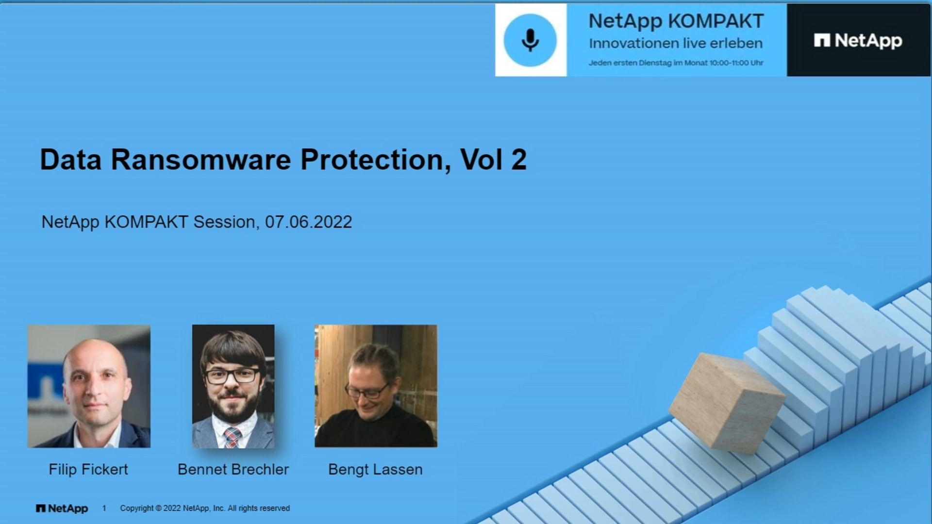 Data ransomware protection teil II | NetApp Video