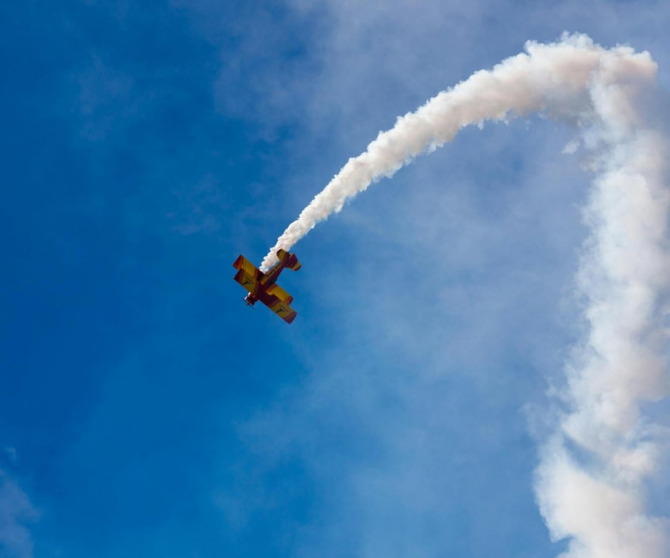 Plane in sky