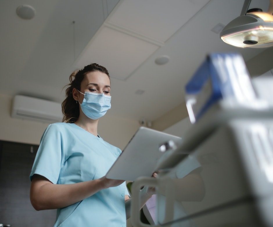 person in healthcare setting