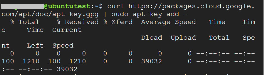 Import Google Cloud Apt repository key