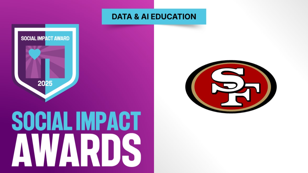 2025 INSIGHT Customer Social Impact Awards, con el logo de los 49ers