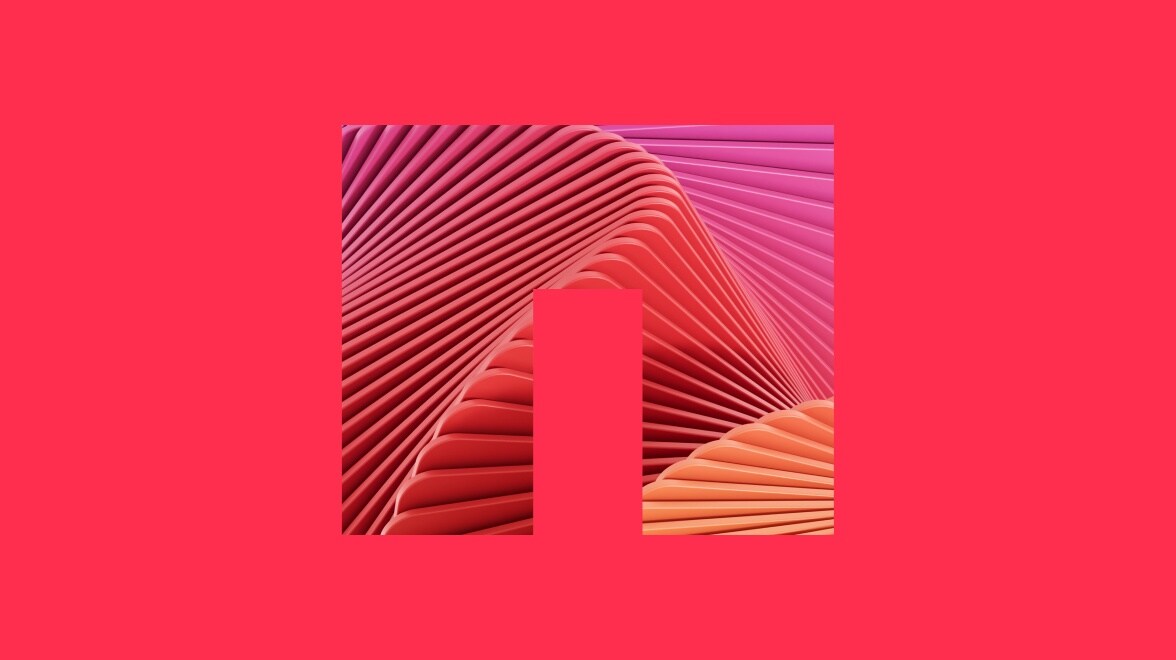 Logo NetApp sur fond rouge
