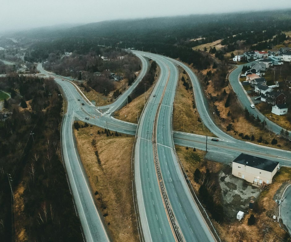 highway with cars
