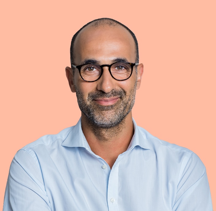 Man smiling