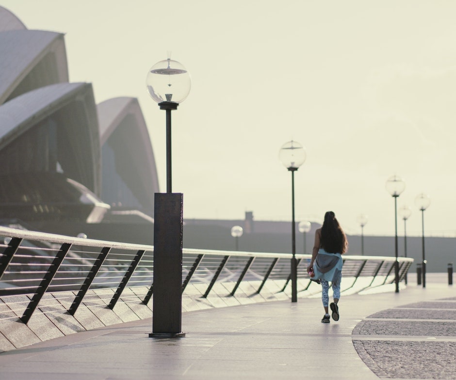 woman walking