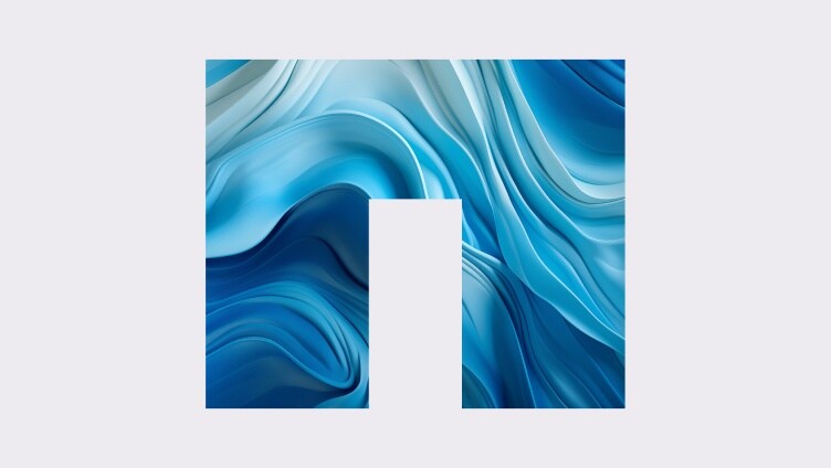 Logo NetApp à vagues bleues