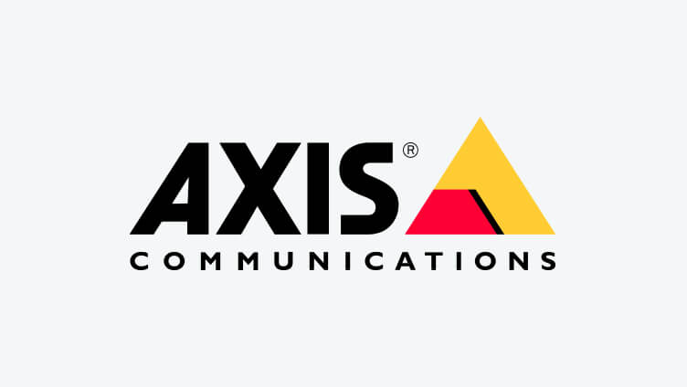 logotipo de comunicação axis com triângulo e cores diferentes