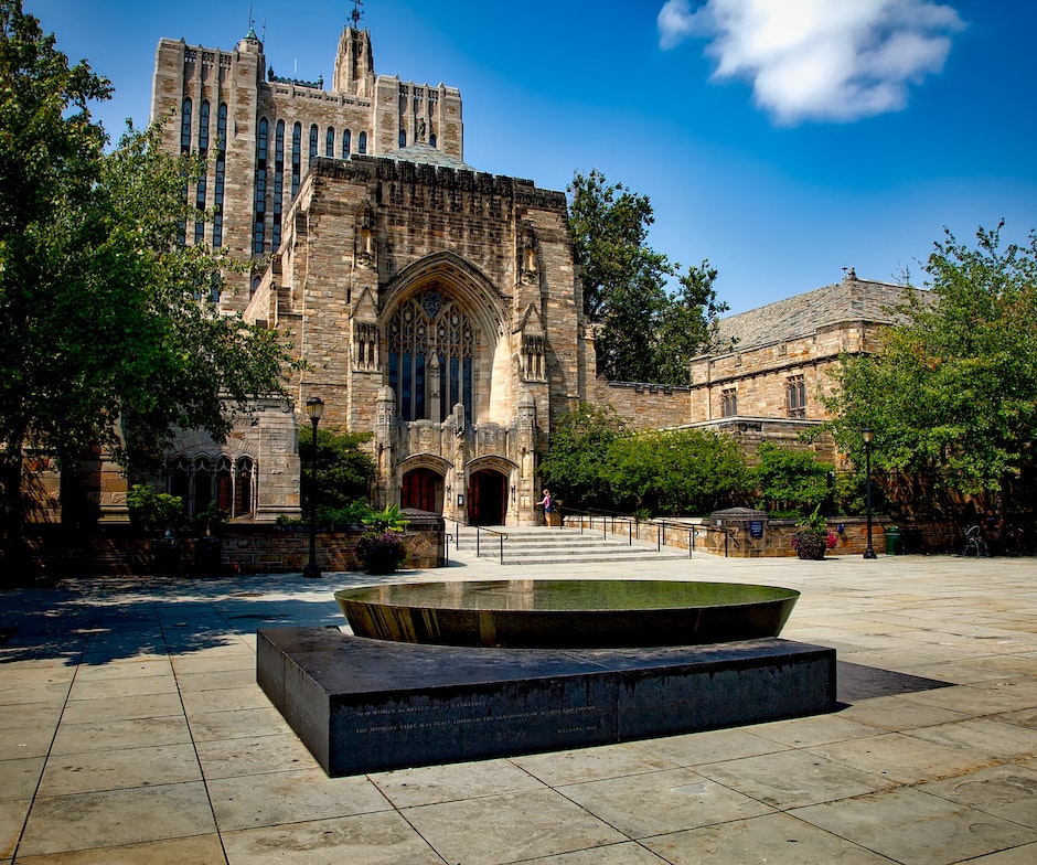 yale university long shot image with trees