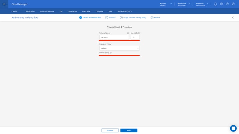 staging.cloudmanager.netapp.com working-environments view=clouds (AOC) 15