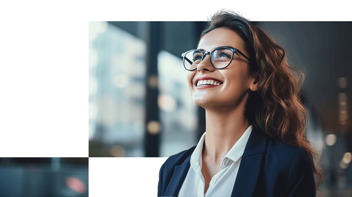 woman smiling