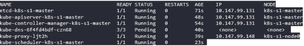 comand result