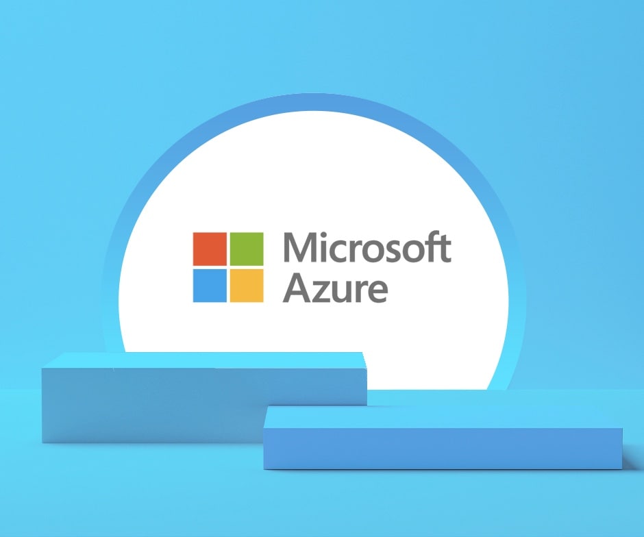 Microsoft Azureのロゴ スタンド